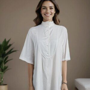 LAUREN Ralph Lauren White Tunic Dress | Size 12